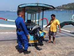 Wisatawan Membeludak, Polairud Polres Lombok Barat Perketat Pengamanan di Kawasan Pantai Senggigi