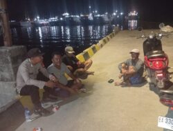 Polsek Kawasan Pelabuhan Laut Bima Gelar Patroli Blue Light Cipkon, Antisipasi Gangguan Kamtibmas