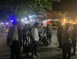 Personel Ton Dalmas I Sat Samapta Polres Bima Kota Laksanakan Patroli Malam Antisipasi Kejahatan 3C