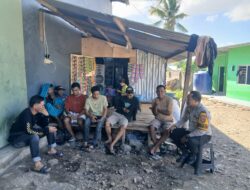Bhabinkamtibmas Polres Bima Kota Himbau Sopir Truk Jaga Kamtibmas Saat Antrian Timbangan Jagung