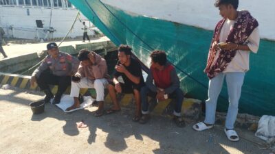Patroli Rutin Polsek Kawasan Pelabuhan Laut Bima Jaga Kondusifitas Wilayah