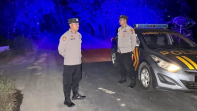 Antisipasi Kejahatan Jalanan di Perbatasan, Polsek Kediri Gencarkan Patroli Blue Light pada Jam Rawan