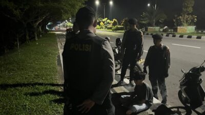 Cegah Kejahatan 3C Malam Hari, Tim Patroli Perintis Presisi Sisir Jalur Bypass Gerung Hingga Dini Hari