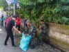 TNI dan Warga Pemenang Bersihkan Jalur Bangsal Bersama