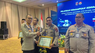 Humas Polres Bima Kota Raih Penghargaan Terbaik pada Rakernis Bidhumas Polda NTB 2026