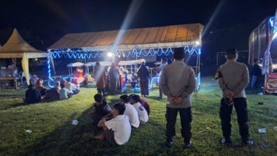 Pasar Malam UMKM Gerung Dijaga Ketat Polsek Gerung