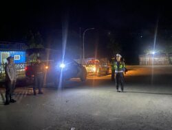 Antisipasi Balapan Liar dan Kejahatan Jalanan di Malam Minggu, Pamapta Polres Bima Kabupaten Tingkatkan Intensitas Patroli KRYD