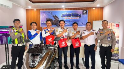 SAT LANTAS POLRES LOMBOK UTARA TURUN KE DISHUB, KUATKAN BUDAYA SAFETY RIDING