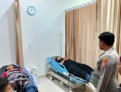 Gerak Cepat Bhabinkamtibmas dan Warga Evakuasi Korban Laka Lantas Out of Control di Jalan Mantar