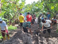 Warga Lombok Utara Kompak Dukung Satgas Jembatan Garuda
