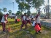 Polres Bima Kota Gotong Royong Persiapkan Lokasi Sholat Idul Adha 1447 H di Lapangan Serasuba