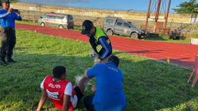 Biddokkes Polda NTB Siaga di GOR Turide, Pastikan Peserta Tes Jasmani Akpol Aman dan Sehat
