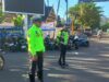 Pengamanan CFD Dompu Berjalan Lancar, Satlantas Hadir Berikan Pelayanan