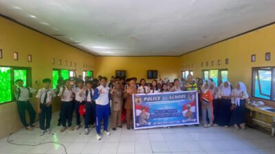 Satlantas Polres Lombok Utara Edukasi Pelajar SMPN 1 Gangga tentang Keselamatan Berlalu Lintas