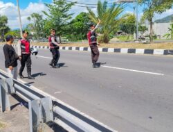 Gencarkan Patroli Preventif di Jalur BIL II, Polisi di Lombok Barat Sigap Evakuasi Pelajar Korban Kecelakaan