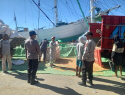 Polsek Kawasan Pelabuhan Laut Bima Laksanakan Patroli Rutin di Area Pelabuhan