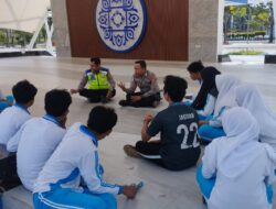 Polantas Menyapa di Lombok Barat Sasar Pelajar Giri Menang Park