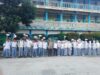 Bhabinkamtibmas Lenek Pesiraman Amankan Kelulusan Siswa SMK Majidi, Berikan Himbauan Kamtibmas