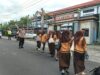 Personel Polsek Sukamulia Laksanakan Strong Point Pagi di Depan SMPN 1 Sukamulia