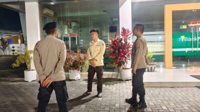 Polsek Kopang Intensifkan Patroli Objek Vital di Bank NTB Syariah untuk Cegah Gangguan Kamtibmas
