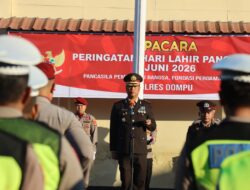 POLRES DOMPU GELAR UPACARA PERINGATAN HARI LAHIR PANCASILA TAHUN 2026
