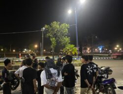 Polres Lombok Barat Patroli Subuh di Taman Giri Menang