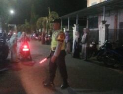 Bhabinkamtibmas Desa Goa Amankan Resepsi Warga, Situasi Berlangsung Aman dan Lancar