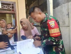 Babinsa Cakra Selatan Dampingi Posyandu, Jaga Generasi Sehat