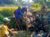 Babinsa Dampingi Pentaludan Irigasi Demi Ketahanan Pangan Petani