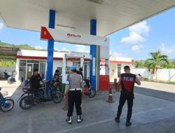 Jamin Stabilitas Pasokan, Polsek Sekotong Intensifkan Patroli dan Monitoring di Sejumlah SPBU