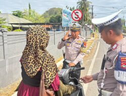 Tingkatkan Kamseltibcarlantas, Sat Lantas Polres Bima Kota Gelar Razia Kendaraan