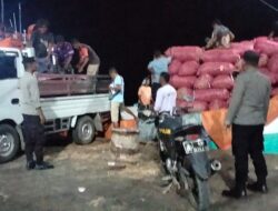 Jaga Kamtibmas, Personel Polsek Kawasan Pelabuhan Laut Bima Intensifkan Patroli Malam