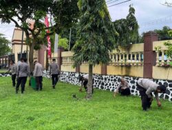 Sambut HUT Bhayangkara ke-80, Polres Bima Kota Laksanakan Kurve Giat Indonesia Asri