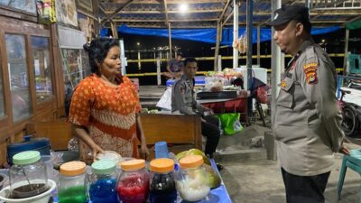 Polsek Lembar Gelar Patroli KRYD Malam hingga Dini Hari di Labuan Tereng