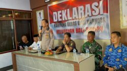DALAM RANGKA MENYAMBUT HUT BHAYANGKARA SAT RESNARKOBA POLRES DOMPU DEKLARASIKAN KAMPUNG BEBAS NARKOBA
