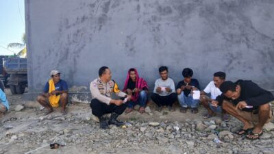 Bhabinkamtibmas Polres Bima Kota, Sambangi Warga Binaan, Sampaikan Imbauan Kamtibmas