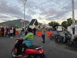 Polisi Amankan Bhakti Sosial HWM Center di Alun-Alun Taliwang, Kegiatan Berlangsung Aman dan Lancar