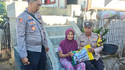 Jelang Hari Bhayangkara Ke-80, Polsek Buer Salurkan Bantuan Sembako untuk Warga Kurang Mampu dan Lansia