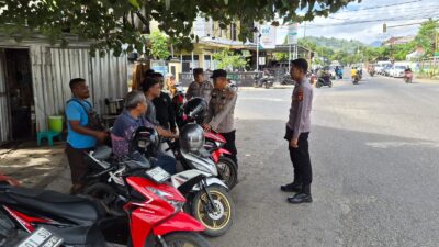 Sat Binmas Polres Bima Kota Laksanakan Cooling System dan Himbauan Kamtibmas kepada Komunitas Ojek