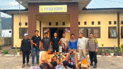 Polsek Kempo Grebek Arena Sabung Ayam dan Judi Bola Adil, Dua Terduga Bandar Diamankan