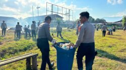 POLRES DOMPU GELAR KERJA BAKTI KURVE, WUJUDKAN LINGKUNGAN KERJA YANG BERSIH, SEHAT, DAN NYAMAN