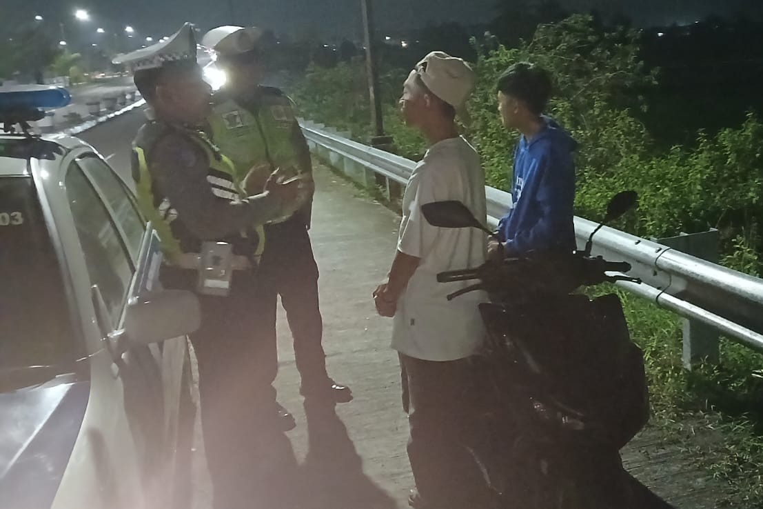 Patroli Malam Polres Lombok Barat Jamin Keamanan Jalur Vital Bypass BIL 2