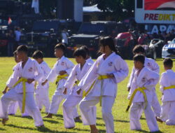 “Karate Dojo Ditpolairud Polda NTB Meriahkan Perayaan HUT Polri Ke-80