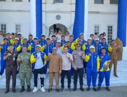 Kapolres Bima Kota Berikan Semangat kepada Atlet Kontingen Kota Bima Jelang PORPROV NTB