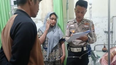 Kecelakaan Maut Antara SPM dan Mobil Box Penumpang Sepeda Motor Meninggal Dunia,Unit Gakum Satlantas Polres Bima Kabupaten Gelar Olah TKP