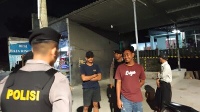 Tim Presisi Polres Lombok Barat Amankan Jalur Rawan Jembatan Kembar