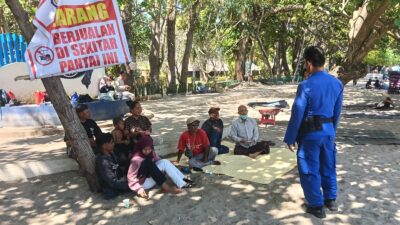 Tingkatkan Kamtibmas di Destinasi Unggulan, Sat Polairud Polres Lombok Barat Rutin Patroli Pesisir