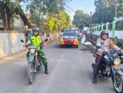 Bhabinkamtibmas Polres Bima Kota Amankan dan Kawal Penutupan MPLS SD melalui Pawai Budaya