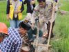 BKTM Polsek Monta Hadir Sosialisasi Program Percepatan Peningkatan Tata Guna Air Irigasi (P3-TGAI) di Desa Binaannya