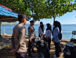 Sat Binmas Polres Bima Kota Laksanakan Cooling System dan Himbauan Kamtibmas di Kawasan Wisata Kolo